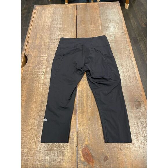 Lululemon Fast/Free Crop II 19" Black Size 8 - Picture 9 of 11